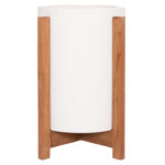 ΓΛΑΣΤΡΑ ΕΣΩΤ.ΧΩΡΟΥ HOFF HM4682.02S FIBER CEMENT ΛΕΥΚΟ-TEAK ΒΑΣΗ Φ33x42Υεκ - Image 3