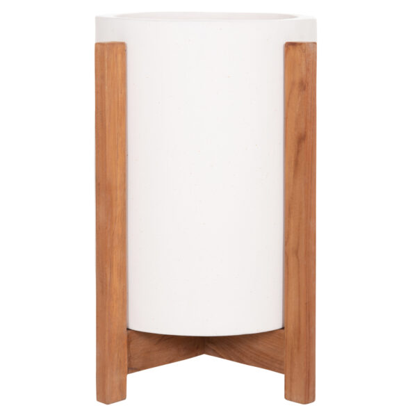 ΓΛΑΣΤΡΑ ΕΣΩΤ.ΧΩΡΟΥ HOFF HM4682.02S FIBER CEMENT ΛΕΥΚΟ-TEAK ΒΑΣΗ Φ33x42Υεκ - Image 3
