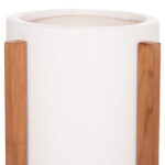 ΓΛΑΣΤΡΑ ΕΣΩΤ.ΧΩΡΟΥ HOFF HM4682.02S FIBER CEMENT ΛΕΥΚΟ-TEAK ΒΑΣΗ Φ33x42Υεκ - Image 4