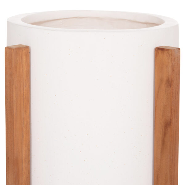 ΓΛΑΣΤΡΑ ΕΣΩΤ.ΧΩΡΟΥ HOFF HM4682.02S FIBER CEMENT ΛΕΥΚΟ-TEAK ΒΑΣΗ Φ33x42Υεκ - Image 4