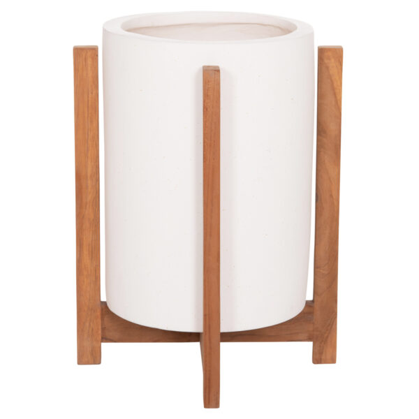ΓΛΑΣΤΡΑ ΕΣΩΤ.ΧΩΡΟΥ HOFF HM4682.02S FIBER CEMENT ΛΕΥΚΟ-TEAK ΒΑΣΗ Φ33x42Υεκ - Image 6