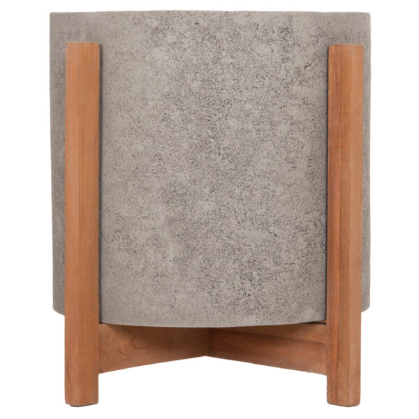 ΓΛΑΣΤΡΑ ΕΣΩΤ.ΧΩΡΟΥ HOFF HM4682.03M FIBER CEMENT ΓΚΡΙ-TEAK ΒΑΣΗ Φ40x39Υεκ - Image 3