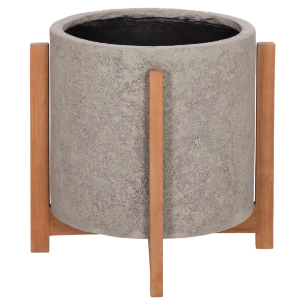 ΓΛΑΣΤΡΑ ΕΣΩΤ.ΧΩΡΟΥ HOFF HM4682.03M FIBER CEMENT ΓΚΡΙ-TEAK ΒΑΣΗ Φ40x39Υεκ - Image 6