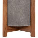 ΓΛΑΣΤΡΑ ΕΣΩΤ.ΧΩΡΟΥ HOFF HM4682.03S FIBER CEMENT ΓΚΡΙ-TEAK ΒΑΣΗ Φ33x42Υεκ - Image 5