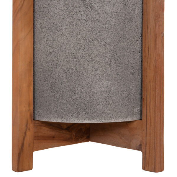ΓΛΑΣΤΡΑ ΕΣΩΤ.ΧΩΡΟΥ HOFF HM4682.03S FIBER CEMENT ΓΚΡΙ-TEAK ΒΑΣΗ Φ33x42Υεκ - Image 5
