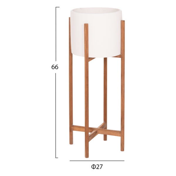 ΓΛΑΣΤΡΑ ΕΣΩΤ.ΧΩΡΟΥ RENTIL HM4684.02L FIBER CEMENT ΧΡΩΜΑ ΛΕΥΚΟ--ΒΑΣΗ TEAK Φ27x66Υεκ - Image 2