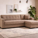 Γωνιακός καναπές-κρεβάτι New Dynamic Corner, Νο 06-002, μπεζ 2770000046, All4home