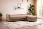 Γωνιακός καναπές-κρεβάτι New Dynamic Corner, Νο 06-002, μπεζ 2770000046, All4home - Image 2