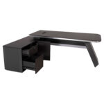 ΓΡΑΦΕΙΟ ΕΠΑΓΓΕΛΜΑΤΙΚΟ ΑΡΙΣΤΕΡΗ ΓΩΝΙΑ ROSEWOOD HM2083L 220X180X76Υεκ. - Image 3