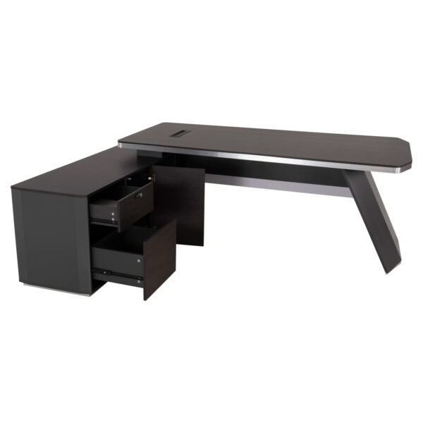 ΓΡΑΦΕΙΟ ΕΠΑΓΓΕΛΜΑΤΙΚΟ ΑΡΙΣΤΕΡΗ ΓΩΝΙΑ ROSEWOOD HM2083L 220X180X76Υεκ. - Image 3