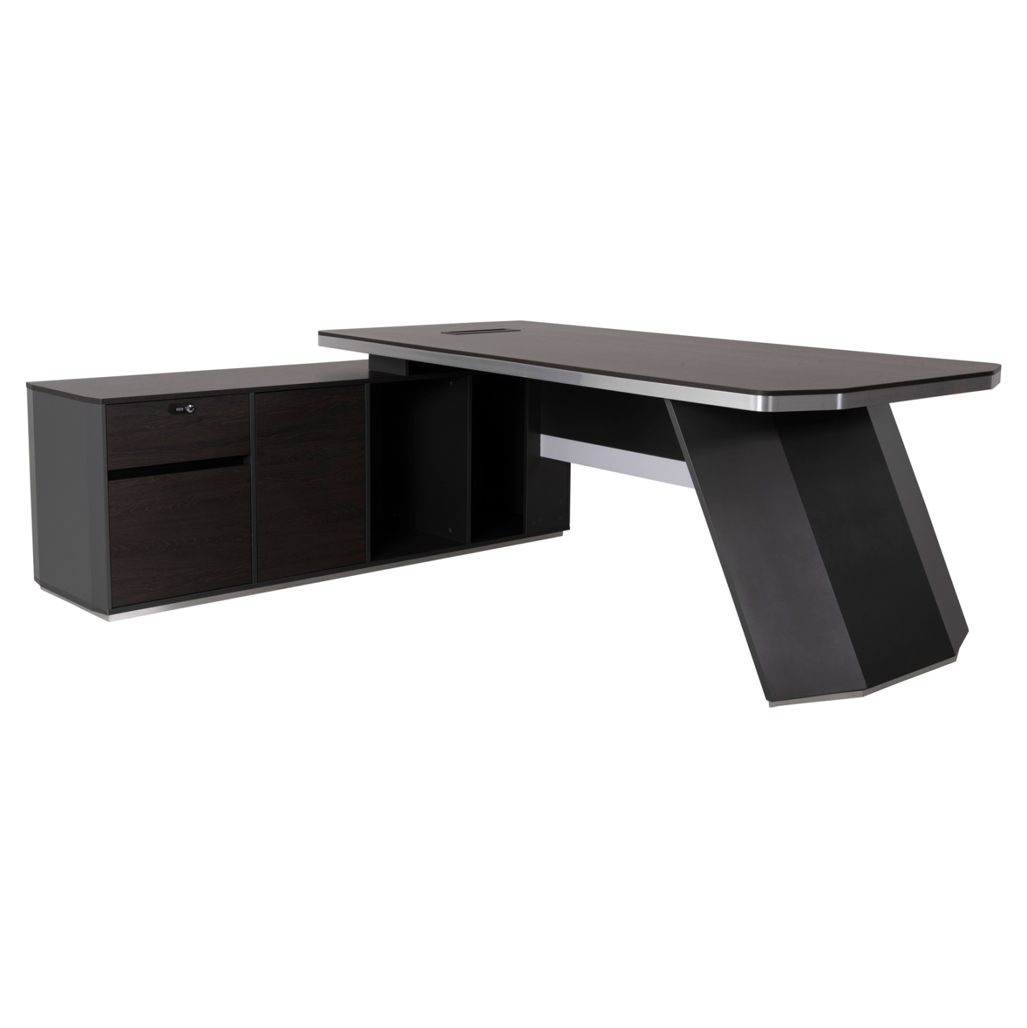 HM2083 ΓΡΑΦΕΙΟ ΕΠΑΓΓΕΛΜΑΤΙΚΟ ΑΡΙΣΤΕΡΗ ΓΩΝΙΑ ROSEWOOD HM2083L 220X180X76Υεκ. - Image 1