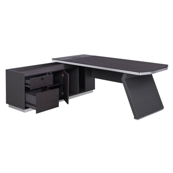 ΓΡΑΦΕΙΟ ΕΠΑΓΓΕΛΜΑΤΙΚΟ ΑΡΙΣΤΕΡΗ ΓΩΝΙΑ ROSEWOOD HM2084L 220X180X76Υεκ. - Image 3