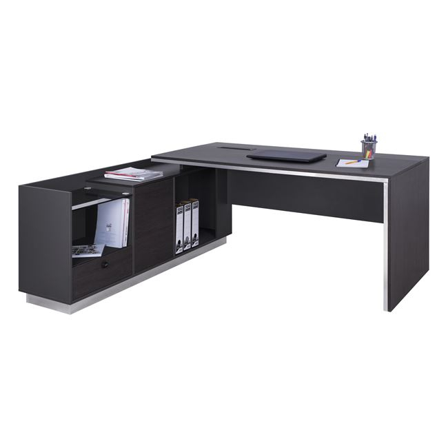 HM2086L ΓΡΑΦΕΙΟ ΕΠΑΓΓΕΛΜΑΤΙΚΟ ΑΡΙΣΤΕΡΗ ΓΩΝΙΑ ROSEWOOD HM2086L 180X170X76Υ εκ. - Image 1