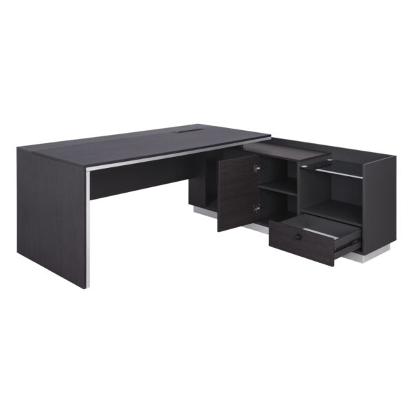 ΓΡΑΦΕΙΟ ΕΠΑΓΓΕΛΜΑΤΙΚΟ ΔΕΞΙΑ ΓΩΝΙΑ ROSEWOOD HM2112R 200X160X76Υ εκ. - Image 2