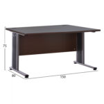 ΓΡΑΦΕΙΟ ΕΠΑΓΓΕΛΜΑΤΙΚΟ VALDEN HM2045.02 WENGE 150X80X75 - Image 2