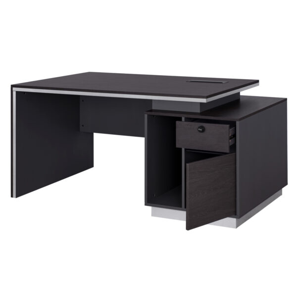 ΓΡΑΦΕΙΟ ΕΠΑΓΓΕΛΜΑΤΙΚΟ ΜΕ ΔΕΞΙΟ ΝΤΟΥΛΑΠΙ ROSEWOOD HM2113R 180X80X76Υ εκ. - Image 3