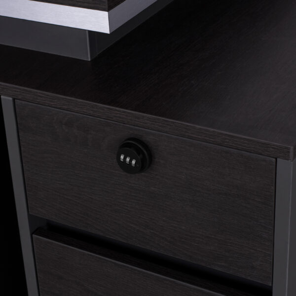 ΓΡΑΦΕΙΟ ΕΠΑΓΓΕΛΜΑΤΙΚΟ ΜΕ ΔΕΞΙΟ ΝΤΟΥΛΑΠΙ ROSEWOOD HM2113R 180X80X76Υ εκ. - Image 6