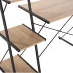 ΓΡΑΦΕΙΟ NOREX HM9317 ΜΕΤΑΛΛΙΚΟ ΜΑΥΡΟ ΜΕ MDF ΕΠΙΦΑΝΕΙΑ ΣΕ ΟΑΚ 116X48X89,5Υεκ. - Image 5