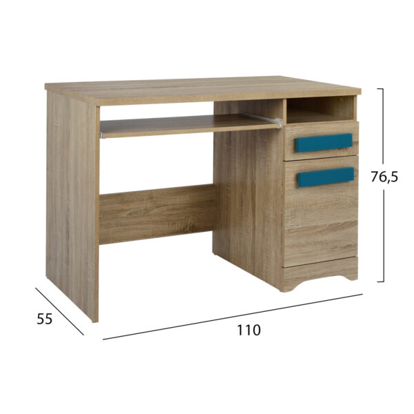 ΓΡΑΦΕΙΟ PLAYROOM SONAMA-ΣΙΕΛ HM11154.01 110X55X76.5εκ - Image 2