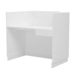 ΓΡΑΦΕΙΟ ΥΠΟΔΟΧΗΣ (RECEPTION) BARRY HM2152.02 ΜΕΛΑΜΙΝΗ ΣΕ ΛΕΥΚΟ 120x70x110Υεκ. - Image 6