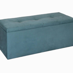 Σκαμπό αποθηκευτικό, TEXTIL, μπλε, 99/33/36 εκ., Genomax