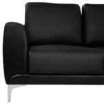 ΚΑΝΑΠΕΣ 2ΘΕΣΙΟΣ KΕΝΖΙΕ HM3121.21 ΜΕ ΜΑΥΡΟ PU 142x81x81 εκ. - Image 3