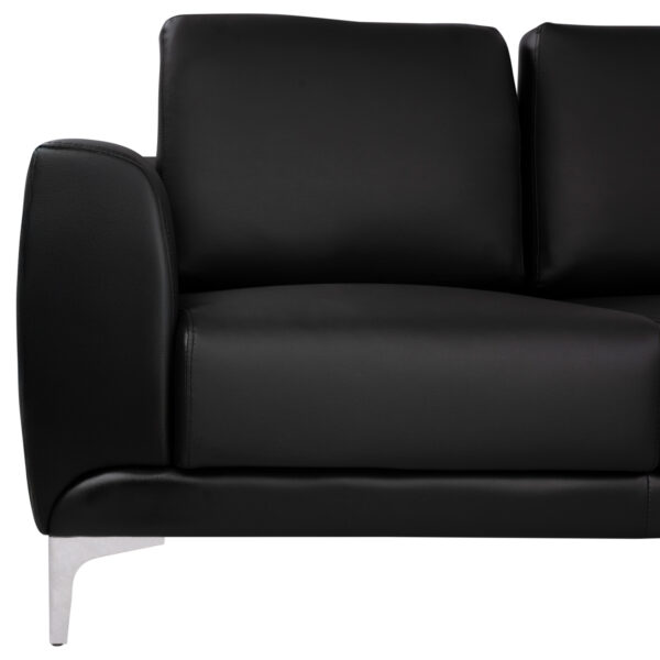 ΚΑΝΑΠΕΣ 3ΘΕΣΙΟΣ KENZIE HM3121.31 ΜΕ ΜΑΥΡΟ PU 190x81x81 εκ. - Image 5