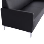 ΚΑΝΑΠΕΣ 3ΘΕΣΙΟΣ NELLIE HM3159.31 ΜΕ ΜΑΥΡΟ PU 163x71x71Υ εκ. - Image 5