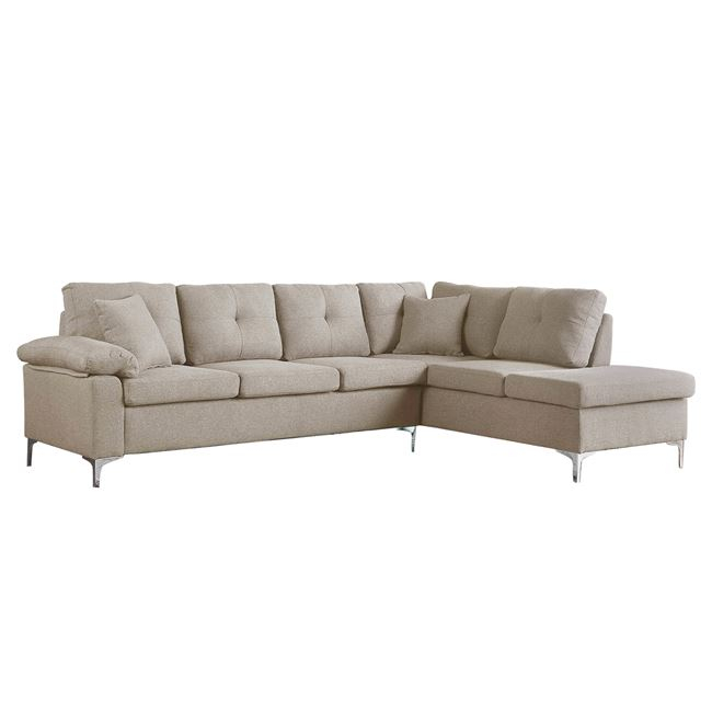HM3086R ΚΑΝΑΠΕΣ ΓΩΝΙΑ ΔΕΞΙΑ ZAILA HM3086R ΥΦΑΣΜΑ ΜΠΕΖ 282x197x90 εκ. - Image 1