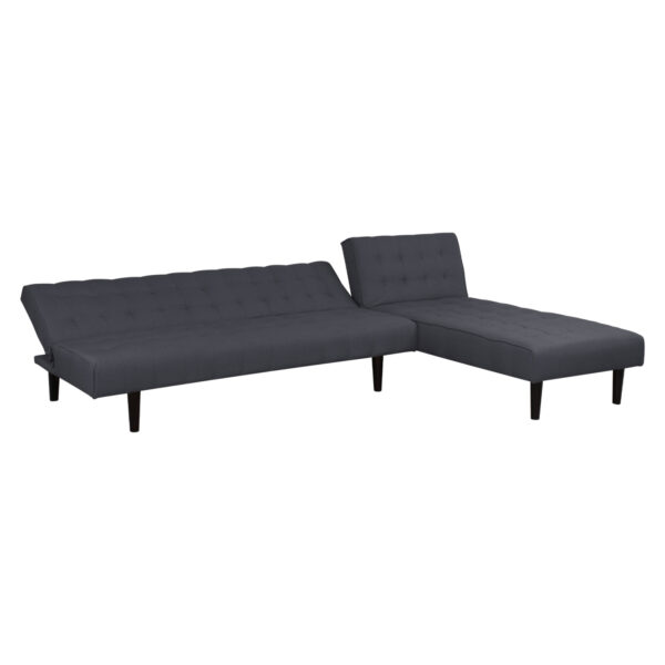 ΚΑΝΑΠΕΣ ΚΡΕΒΑΤΙ ΓΩΝΙΑ ΑΝΑΣΤΡΕΨΙΜΗ ZELDA HM3154.01 ΜΕ ΓΚΡΙ ΥΦΑΣΜΑ 254X163X74Y εκ. - Image 6