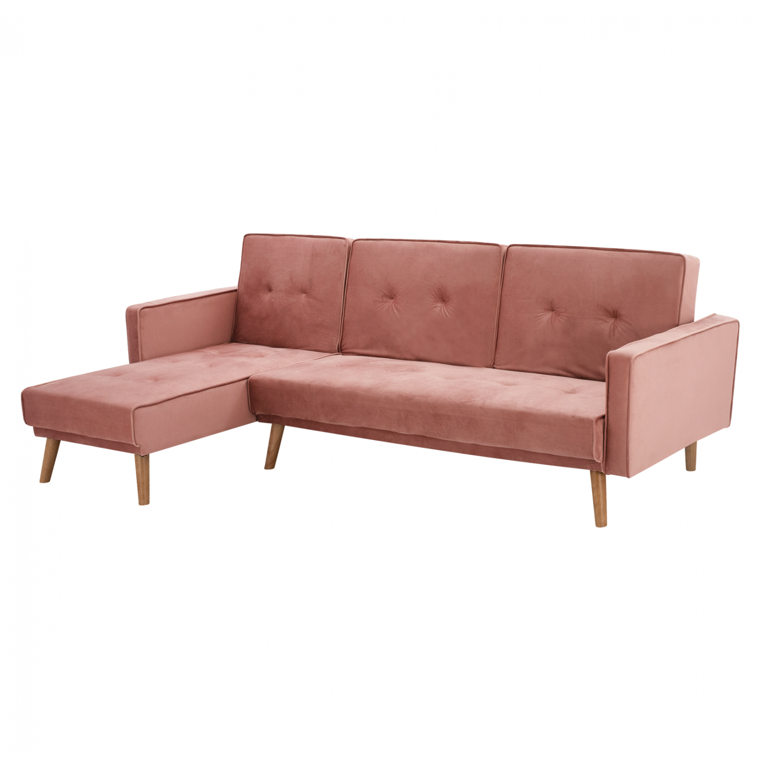 HM3153.02 ΚΑΝΑΠΕΣ ΚΡΕΒΑΤΙ ΓΩΝΙΑ ΑΝΑΣΤΡΕΨΙΜΗ TALIA HM3153.02 ΒΕΛΟΥΔΟ ΣΑΠΙΟ ΜΗΛΟ 267x153x85 εκ - Image 1