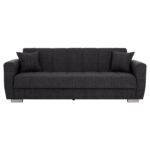 ΚΑΝΑΠΕΣ ΚΡΕΒΑΤΙ POLYA ΤΡΙΘΕΣΙΟΣ HM3240.03 ΓΚΡΙ 215x85x76Υ εκ. - Image 4