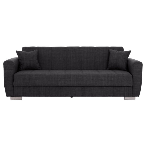 ΚΑΝΑΠΕΣ ΚΡΕΒΑΤΙ POLYA ΤΡΙΘΕΣΙΟΣ HM3240.03 ΓΚΡΙ 215x85x76Υ εκ. - Image 4