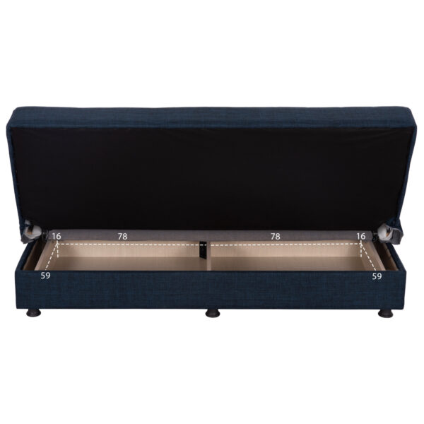 ΚΑΝΑΠΕΣ ΚΡΕΒΑΤΙ ANDRI ΤΡΙΘΕΣΙΟΣ ΜΠΛΕ HM3239.07 180x83x74Y εκ. - Image 5