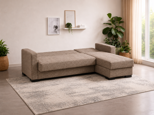 Γωνιακός καναπές-κρεβάτι New Dynamic Corner, Νο 69-002, Καφέ, All4home - Image 2