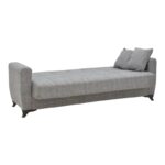 Τριθέσιος Καναπές-κρεβάτι MODESTOLE 3, Γκρι 215x85x80εκ., All4home - Image 2