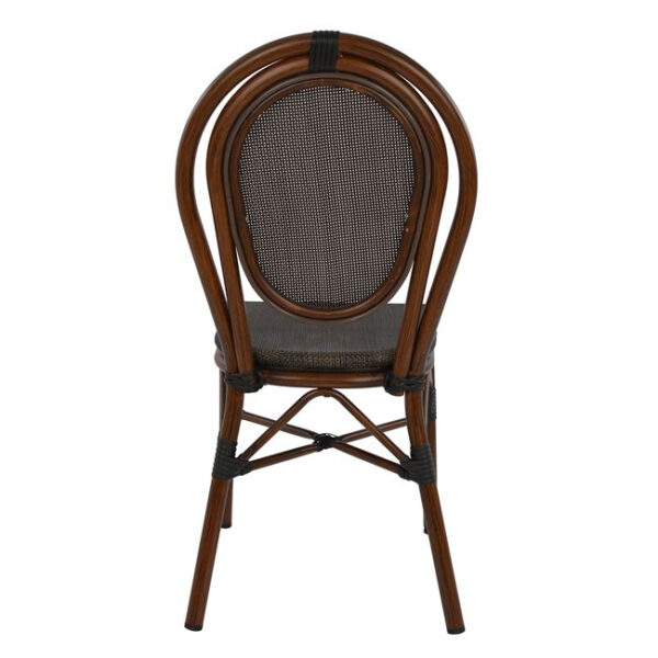 ΚΑΡΕΚΛΑ ΑΛΟΥΜΙΝΙΟΥ KASON BAMBOO LOOK ΚΑΦΕ ΜΕ TEXTLINE 40,5x56,5x89,5 εκ. HM5026 - Image 6
