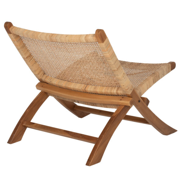 ΚΑΡΕΚΛΑ LOUNGE ΑΝΑΔΙΠΛΟΥΜΕΝΗ ANTIL HM9379.01 ΜΑΣΙΦ ΞΥΛΟ ΤEAK ΦΥΣΙΚΟ 66x77x67Yεκ. - Image 6