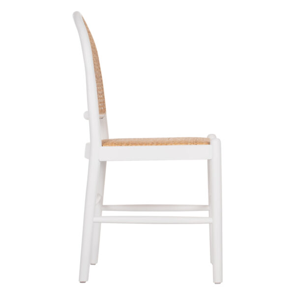 ΚΑΡΕΚΛΑ ΑΠΟ ΟΞΙΑ ΣΕ ΛΕΥΚΟ-RATTAN ΜΠΕΖ HM9407.03 43x50x87Yεκ. - Image 4