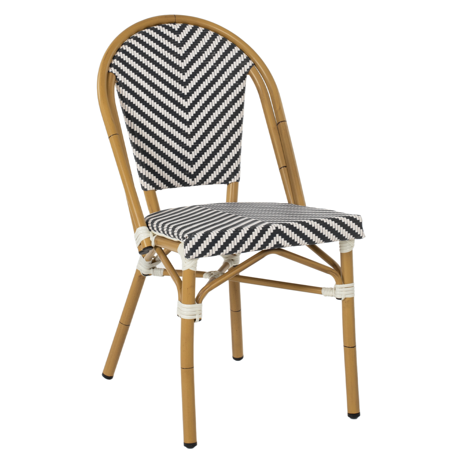 HM5860.01 ΚΑΡΕΚΛΑ BAMBOO LOOK ΜΑΥΡΟ-ΛΕΥΚΟ HM5860.01 46x56x88Y εκ. - Image 1