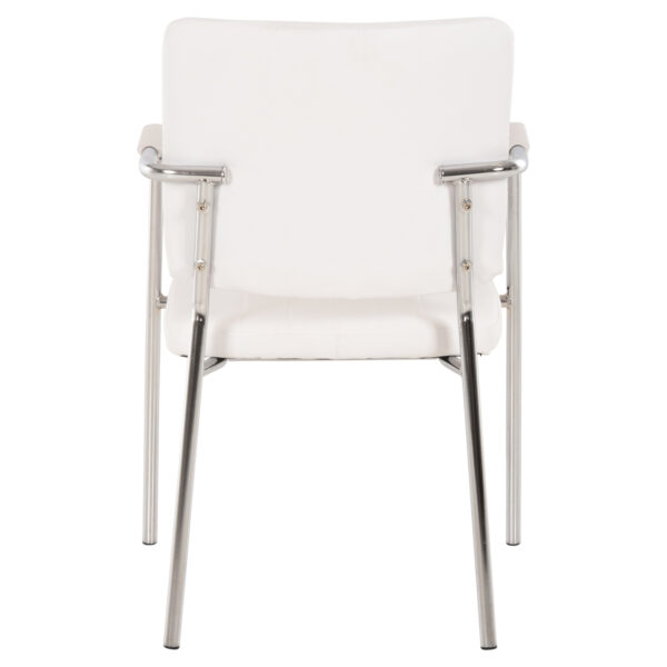 ΚΑΡΕΚΛΑ QUESTA ΜΕ ΜΠΡΑΤΣΑ HM1070.02 ΛΕΥΚΗ 56,5x59x85 cm - Image 6