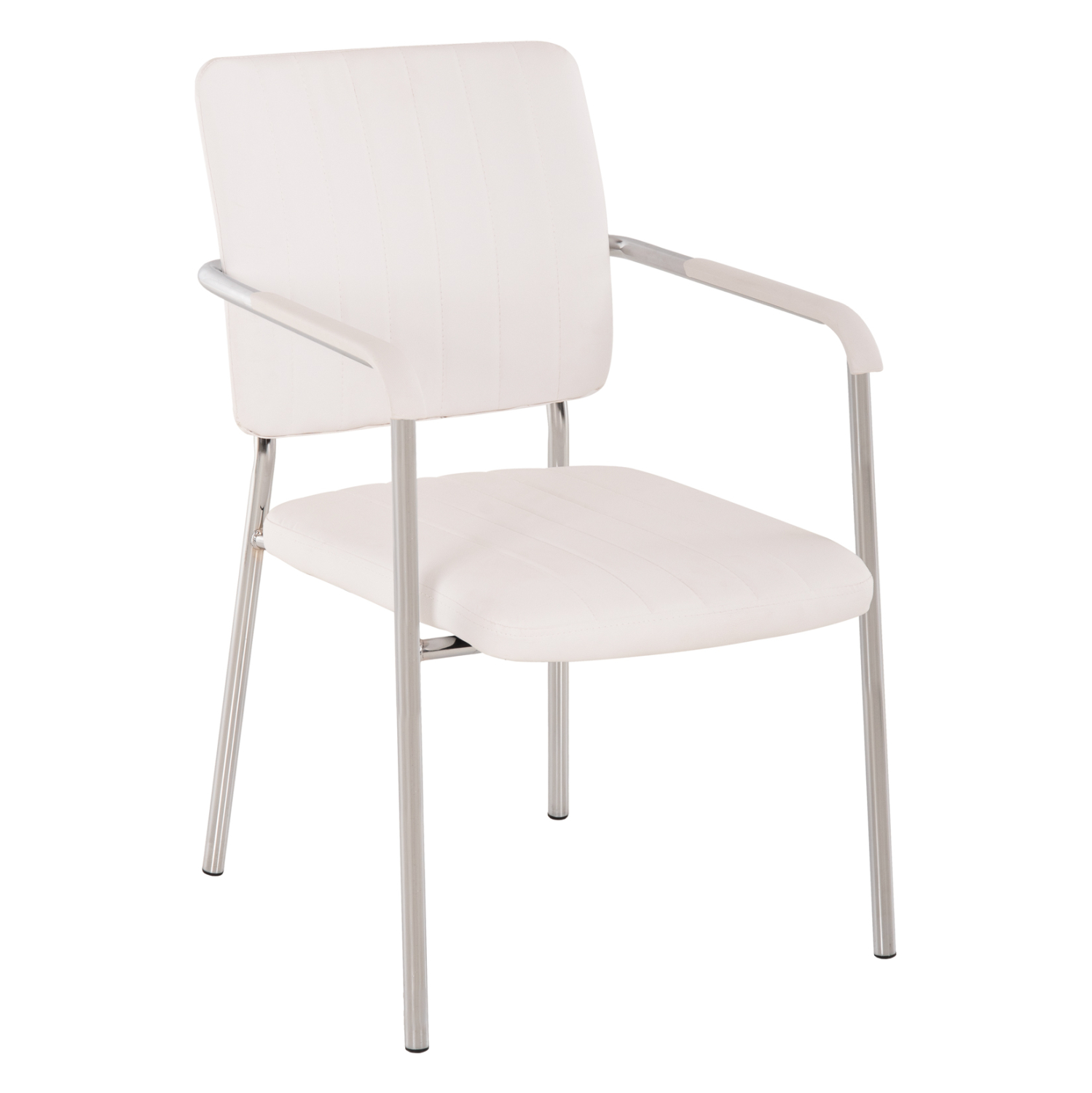 HM1070.02 ΚΑΡΕΚΛΑ QUESTA ΜΕ ΜΠΡΑΤΣΑ HM1070.02 ΛΕΥΚΗ 56,5x59x85 cm - Image 1