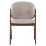 ΚΑΡΕΚΛΑ HANA HM9746.11 RUBBERWOOD ΣΕ ΜΑΥΡΟ ΧΡΩΜΑ-ΓΚΡΙ ΥΦΑΣΜΑ 55,5x60x85Yεκ. - Image 3