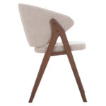 ΚΑΡΕΚΛΑ HANA HM9746.11 RUBBERWOOD ΣΕ ΜΑΥΡΟ ΧΡΩΜΑ-ΓΚΡΙ ΥΦΑΣΜΑ 55,5x60x85Yεκ. - Image 4