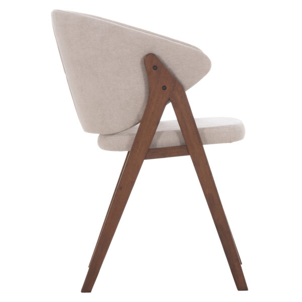 ΚΑΡΕΚΛΑ HANA HM9746.11 RUBBERWOOD ΣΕ ΜΑΥΡΟ ΧΡΩΜΑ-ΓΚΡΙ ΥΦΑΣΜΑ 55,5x60x85Yεκ. - Image 4