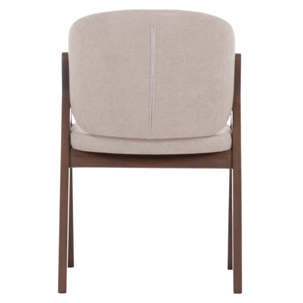 ΚΑΡΕΚΛΑ HANA HM9746.11 RUBBERWOOD ΣΕ ΜΑΥΡΟ ΧΡΩΜΑ-ΓΚΡΙ ΥΦΑΣΜΑ 55,5x60x85Yεκ. - Image 6