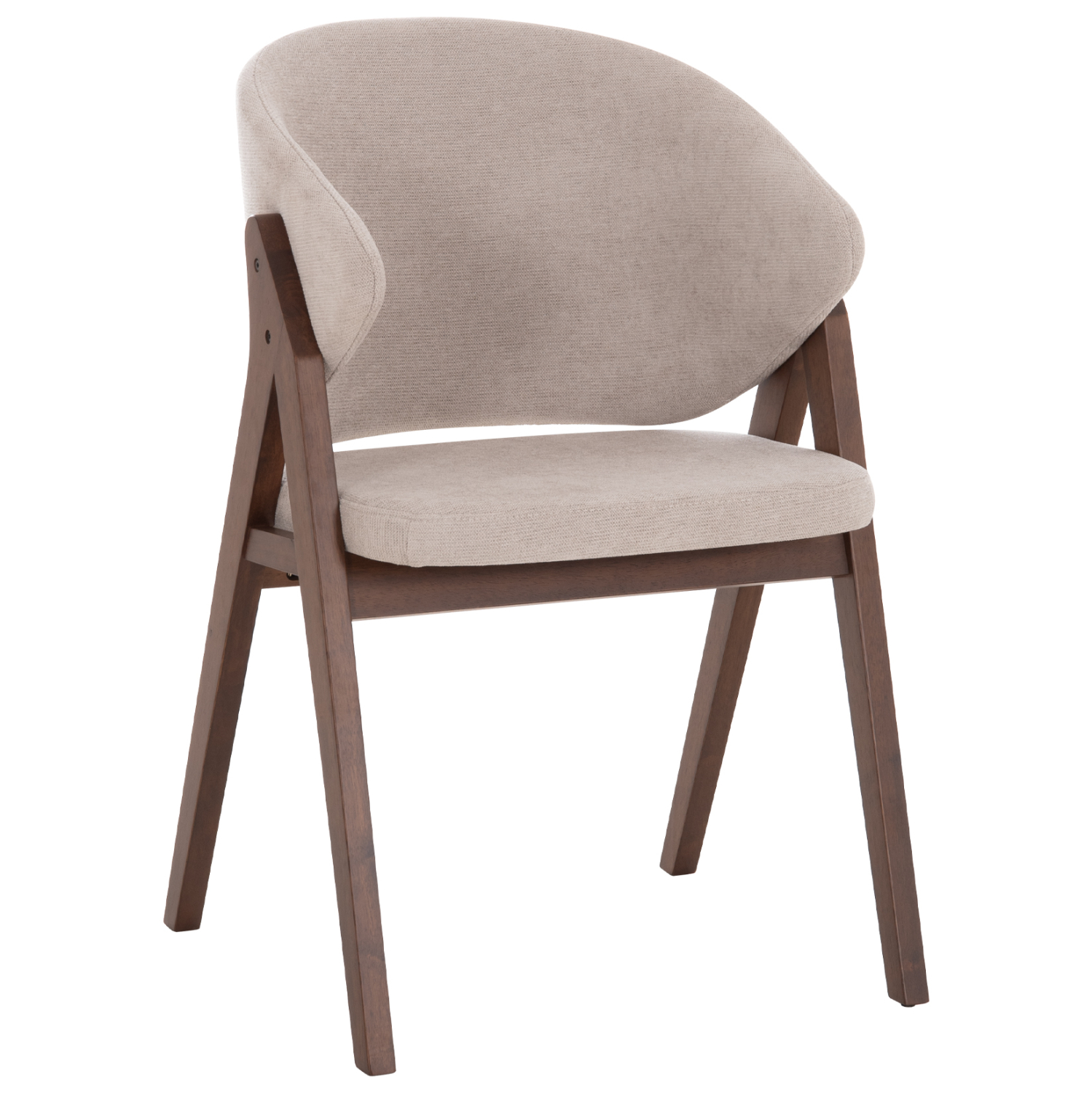 HM9746.11 ΚΑΡΕΚΛΑ HANA HM9746.11 RUBBERWOOD ΣΕ ΜΑΥΡΟ ΧΡΩΜΑ-ΓΚΡΙ ΥΦΑΣΜΑ 55,5x60x85Yεκ. - Image 1
