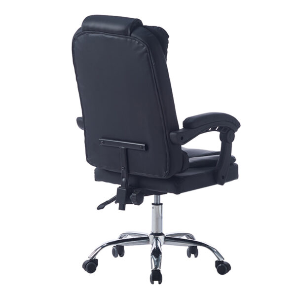 ΚΑΡΕΚΛΑ ΓΡΑΦΕΙΟΥ ΔΙΕΥΘΥΝΤΙΚΗ KYRON HM1221.01 ΜΑΥΡO PU--ΒΑΣΗ ΧΡΩΜΙΟΥ 65x46x112Υεκ - Image 5