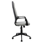 ΚΑΡΕΚΛΑ ΓΡΑΦΕΙΟΥ ANIVIA HM1073.21 ΓΚΡΙ & ΣΚΕΛΕΤΟ ΜΑΥΡΟ 64x61x127 cm - Image 3