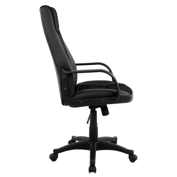 ΚΑΡΕΚΛΑ ΓΡΑΦΕΙΟΥ GAMING SIVIR HM1001.01 ΜΕ  ΜΑΥΡΟ PU 59x 60x115 εκ. - Image 3